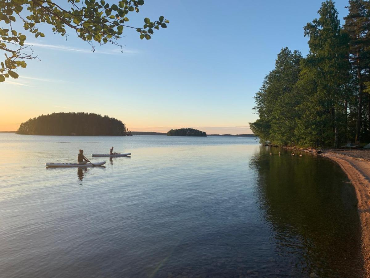 Elegant Villa On The Shore Of Lake Saimaa Lappeenranta Bagian luar foto